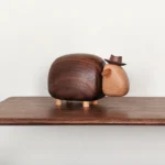 Cartoon Sheep Home Decor – Black Walnut Wood - Image 3