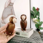 Hand Wooden Parrot Sculpture - Image 5