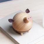 Wooden Music Box – Pig - Image 5